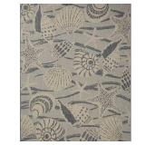 Hampton Bay Seashells Navy/Ivory Rug 6x9