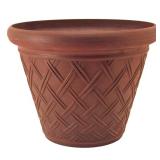 Basket Weave 18x14 Terra Cotta Pot