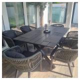 All-Weather Wicker Dining Armchair Set