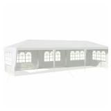 10 ft. x 30 ft. White Tent Canopy 5-Sidewalls