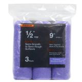 9 in.x 1/2 in. Polyester Paint Roller (3-Pack)
