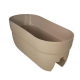 Emsco Bloomers 24 x 12 Tan Resin Planter