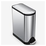 simplehuman 10.6-Gal Brushed Stainless Bin