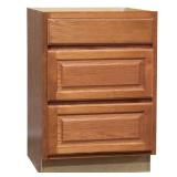 Hampton 24x24x34.5 Cabinet, Oak