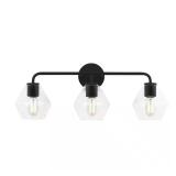 Jett 26" 3-Light Black Vanity Wall Light