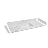 48 in. W Quartz White Vanity Top