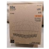 60W A19 Dimmable LED Bulbs (16-Pack)