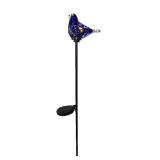 31.5 in. Solar Blue Bird Garden Stake- Each