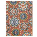 Beverly Rug Mandala 8x10 Orange Rug