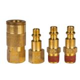 1/4 in NPT Plug & Coupler Kit (4-Pcs)