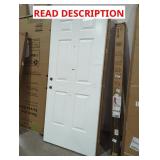 35 1/2" x 81" White Steel Door (Dents & Scratches