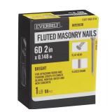 2 in. x 6D Bright Nails Fluted Masonry 1 lb.