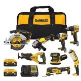 DEWALT 20V 8-Tool Cordless Combo Kit w/ 2x5Ah