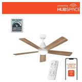 Nevali 52" White Smart Ceiling Fan