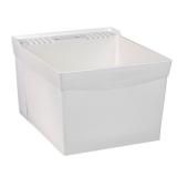 Mustee 20x24 1-Basin Wall Mount Tub with Drain