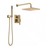 Modern Gold 1-Spray Raincan Shower Head
