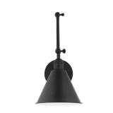 Salem 1-Light Midnight Black Wall Sconce