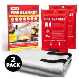 Fire Blanket 2 PACK 40X40
