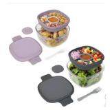 Bentgo Glass Salad Container, 2-pack