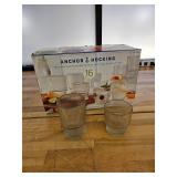 Anchor Hocking Ribbed Stackable Glassware Set