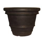 Grosfillex Tuscany 22 in. Round Java Planter