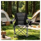 Unbranded Black Folding Lawn Chair, Portable