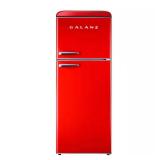 Retro Top Freezer Refrigerator in Red