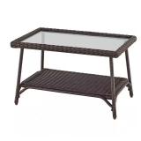 StyleWell Emerald View Brown Wicker Table