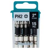 Impact XPS #2 Phillips 2 in. Bit (15-Pack)