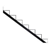 7-Steps Steel Stair Stringer, black 7.5x10.25