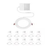Value Series 6" LED Slim Canless White (10)