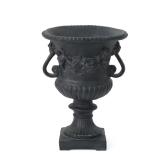 Isia 17.3 W x 24 H Antique Black Urn Planter