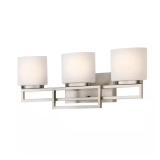 Tustna 3-Light Brushed Nickel Vanity Light