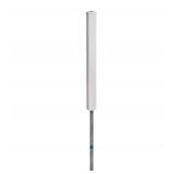 WamBam Post 4-ft H x 4-in White Vinyl No Dig