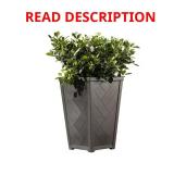Keter Tesoro 14x14x22 in. 51 qt Resin Pot