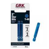 GRK T-40 2" Steel Star Bits (2-Pack) (Missing Pie