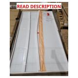 Dreamline Q-walls backwall white faux brick 42x76