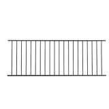 FORTRESS Fe26 34 in. Rail Panel Black Steel