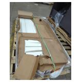 Polywood White Farm Table, Exact Size Unknown