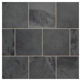 Montauk Black 16x16 Gauged Slate Tile