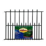 Empire 29x38 Black Steel 3-Rail Fence Panel