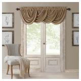 Antique Gold Faux Silk Curtain 52x36
