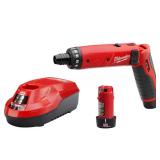 Milwaukee M4 4V 1/4" Hex Screwdriver Kit