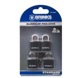 7/16in Covered Aluminum Padlock (4-Pack)