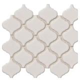 Bianco Arabesque Porcelain Mosaic Tile 10x11