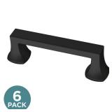 Liberty 6-Pack Mandara 3 in. Matte Black Pulls