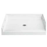 Accord 42x36 in. Single Threshold Base White