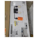 22" Helenwood Vanity Light, Matte Black Glass