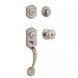 Montara Satin Nickel Handleset with Juno Knob