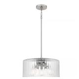 Delphi 3-Light Brushed Nickel Pendant Light